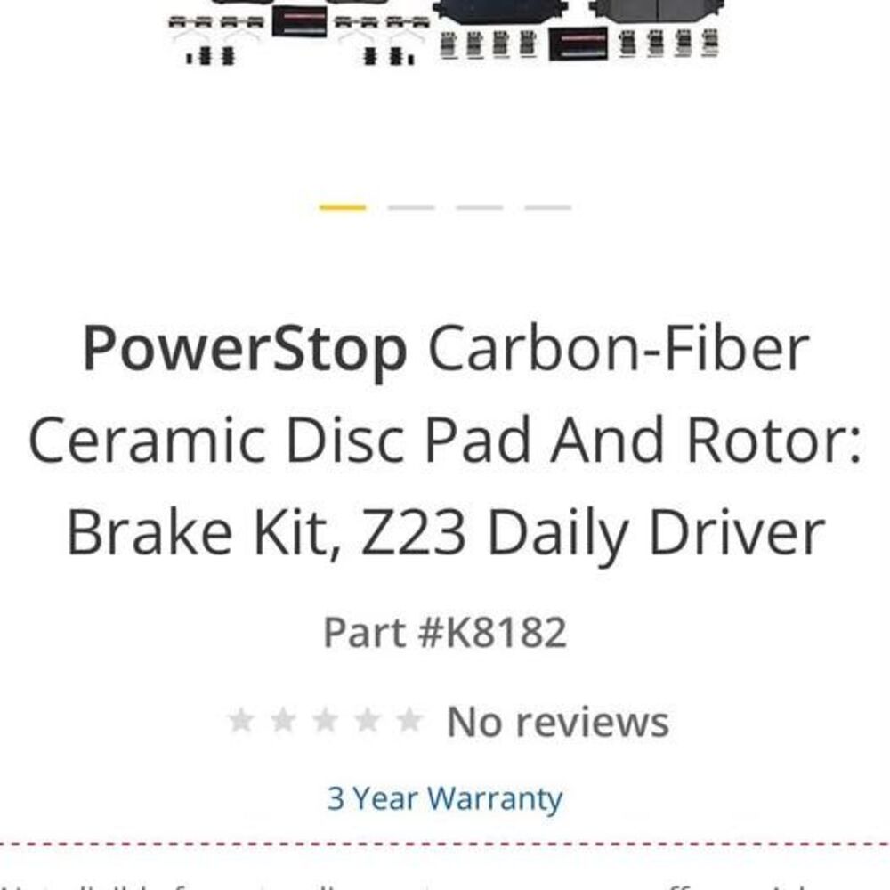 Power Stop Brakes & Rotors Upgraded Kit: K8182